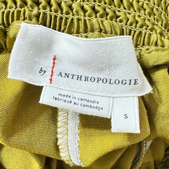 Anthropologie Gloria Velvet Joggers Harvest Yellow Women Small - Picture 4 of 8